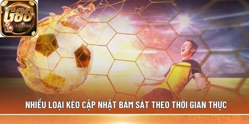 Nhiều loại kèo cập nhật bám sát theo thời gian thực